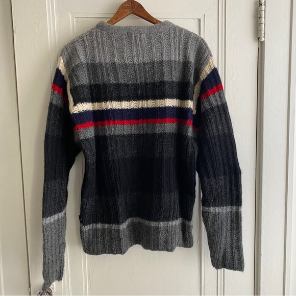 Nautica Striped Knit Wool Sweater - Picture 4 of 4